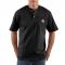 Carhartt K84 Workwear Short Sleeve Henley T-Shirt - Black