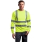 CornerStone CS409 Type R Class 3 Long Sleeve Safety T-Shirt - Yellow/Lime