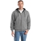 CornerStone CS620 Heavyweight Full-Zip Hooded Sweatshirt with Thermal Lining - Athletic Heather