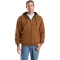 CornerStone CS620 Heavyweight Full-Zip Hooded Sweatshirt with Thermal Lining - Duck Brown