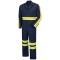 Red Kap CT10EN Enhanced Visibility Action Back Coverall - Navy