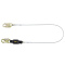 DEWALT DXFP626100 Single Lanyard, External Energy Absorber - Leading Edge Cable with Steel Snap Hooks on Both Ends - 6 ft (1.8 m)
