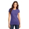 District DT6001 Women's Fitted Very Important Tee - Heathered Purple