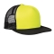 District DT624 Flat Bill Snapback Trucker Cap - Neon Yellow