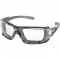Elvex GG-16C-AF Go-Specs IV Safety Glasses - Gray Translucent Temples - Clear Anti-Fog Lens