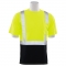 ERB 9601SB Type R Class 2 Black Bottom Moisture Wicking Safety Shirt - Yellow/Lime