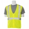 ERB S363 Type R Class 2 Mesh Economy Safety Vest with Zipper - Yellow/Lime