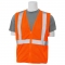 ERB by Delta Plus S363 Type R Class 2 Mesh Economy Safety Vest with Zipper - Orange