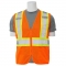 ERB S383P Type R Class 2 Mesh Two-Tone Safety Vest with Zipper - Orange