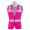 ERB by Delta Plus S721 Non-ANSI Women's Safety Vest with Zipper - Pink