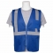 ERB by Delta Plus S863P Non-ANSI Economy Safety Vest - Royal Blue