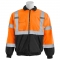 ERB W105 Type R Class 3 Black Bottom Safety Jacket - Orange/Black