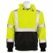 ERB W376B Type R Class 3 Black Bottom Hooded Safety Sweatshirt - Yellow/Lime