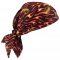 Ergodyne Chill-Its 6710 Evaporative Cooling Triangle Hat with Tie Closure - Flames