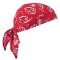 Ergodyne Chill-Its 6710 Evaporative Cooling Triangle Hat with Tie Closure - Red Western