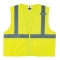Ergodyne GloWear 8220Z Standard Vest - Zipper Closure - Yellow/Lime
