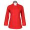 Fame C100P Women's Long Sleeve Chef Coat - Red