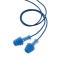 Howard Leight Fusion Detectable 25 NRR Corded Multiple-Use Earplugs - Blue