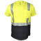 Full Source FS2SSTBS Type R Class 2 Black Bottom Short Sleeve Safety Shirt - Yellow/Lime