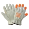 Global Glove 3200WH High Visibility Fingertips Leather Driver Gloves