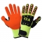 Global Glove CIA995MFV Vise Gripster C.I.A. Cut and Impact Resistant Mach Finish High-Visibility Gloves