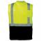Global Glove GLO-202 FrogWear HV Type R Class 2 Sleeveless High-Visibility Black Bottom Safety Shirt - Yellow/Lime