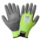 Global Glove PUG517 Samurai Gloves - Hi-Viz Taeki5 Liner - Gray PU Dipped Palm