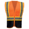 GSS Safety 1106 Type R Class 2 Black Bottom Two-Tone Safety Vests - Orange