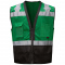 GSS Safety 1206 Non-ANSI Black Bottom Heavy Duty Safety Vest - Dark Green
