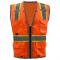 GSS Safety 1602 Type R Class 2 Hype-Lite Surveyor X-Back Safety Vest - Orange