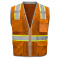 GSS Safety 1721 Enhanced Visibility Hype-Lite Heavy Duty Safety Vest - Brown