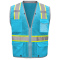 GSS Safety 1722 Enhanced Visibility Hype-Lite Heavy Duty Safety Vest - Sky Blue