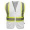 GSS Safety 3140 Non-ANSI Enhanced Visibility Multi-Color Safety Vest - White