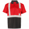 GSS Safety 5024 Non-ANSI Black Bottom Safety Polo - Red