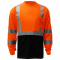 GSS Safety 5114 Type R Class 3 Black Bottom Long Sleeve Safety Shirt - Orange