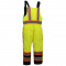 GSS Safety 8701 Class E Premium Poly-Filled Winter Insulated Bib - Yellow/Lime