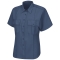Horace Small HS1286 Women's Sentry Short Sleeve Shirt - French Blue Heather