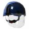 JSP 280-EVSV EVO VISTAshield Vented Cap Style Hard Hat With Face Shield - 6-Point Ratchet Suspension - Blue/Smoke
