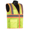 Liberty Safety C16013G Class 2 Two-Tone Surveyor Safety Vest - Yellow/Lime