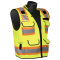 Liberty Safety C16016 HiVizGard Class 2 Engineer Surveyor Safety Vest - Yellow/Lime