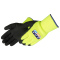 Liberty Safety F4789LG Arctic Tuff Foam Latex Coated Seamless Work Gloves - Hi-Vis Yellow