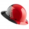LIFT Safety HDF50-20 DAX Fifty 50 Full Brim Hard Hat - Ratchet Suspension - Gloss Red/Black