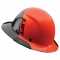 LIFT Safety HDF50C-19 DAX Fifty 50 Carbon Fiber Full Brim Hard Hat - Ratchet Suspension - Orange