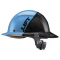 LIFT Safety HDF50C-24CC DAX Fifty 50 Carbon Fiber Full Brim Hard Hat - Ratchet Suspension - Blue