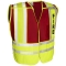 ML Kishigo 8052BV 200 PSV Pro Series Fire Safety Vest - Lime/Red