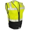 Kishigo FM410 Black Series Mesh FR Safety Vest - Yellow/Lime