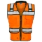 Kishigo S5005 High Performance Surveyors Safety Vest - Orange