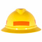 MSA 10039105 Stripe Decal (Hard Hat NOT Included) - 1 x 4 - Orange