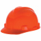 MSA 10104929 V-Gard Cap Style Hard Hat - Ratchet Suspension - Fluorescent Orange