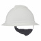 MSA 10168521 V-Gard 500 Full Brim Hard Hat - 4-Point Ratchet Suspension - White